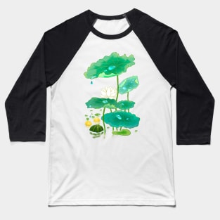 Minhwa: Lotus and Summer Fruits F Type Baseball T-Shirt